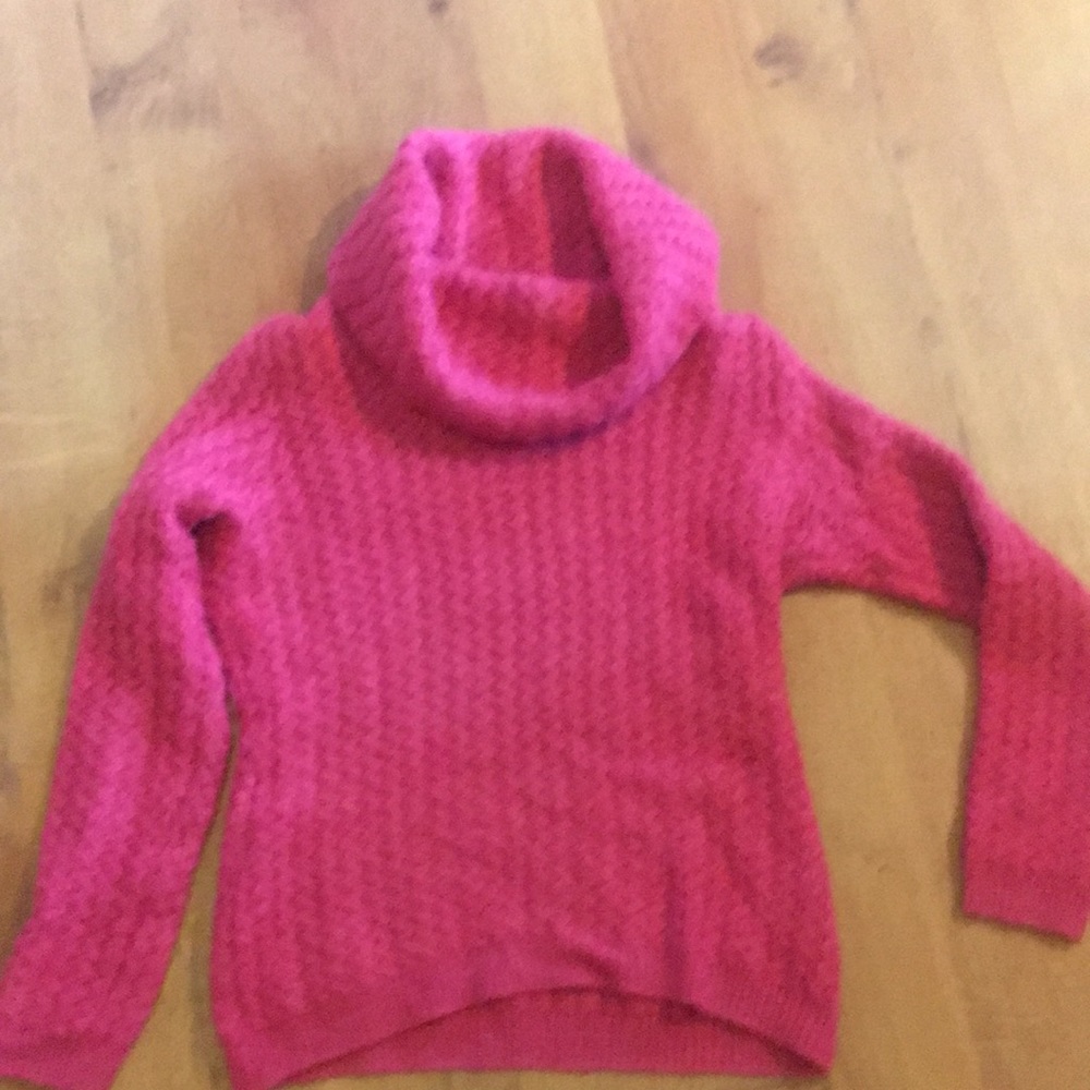 Banana Republic Pink Cowl Neck Sweater